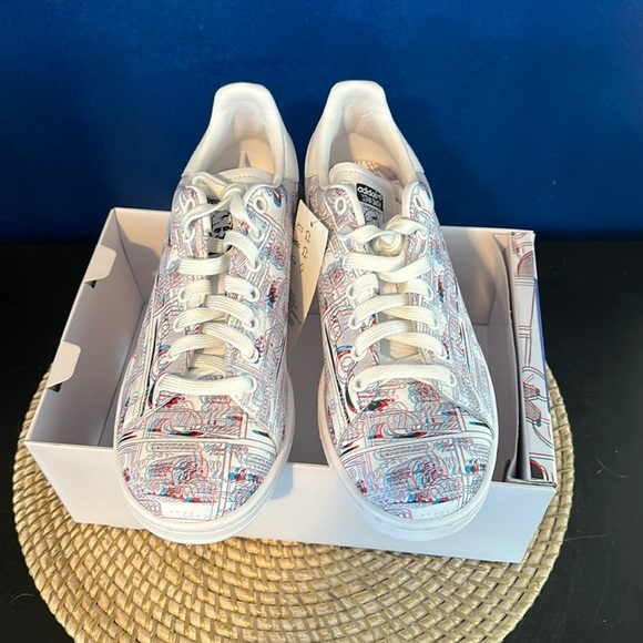 New Rare Adidas Disney X Edition Stan Smith 3D Mickey Mouse Comic Strip Sneakers - Picture 2 of 10